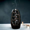 Incense Holder Ceramic Backflow Waterfall Incense Burner with 50 Cones (C) Newly