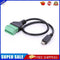 Micro USB Male to 5 Pin Screw Connector w/30cm Shield Terminal Plug Cable