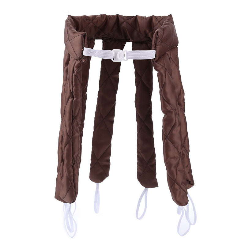 Heatless Spiral Curlers Sleeping Headband Hair Curler Hair Styling (Brown) Newly