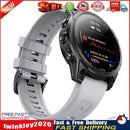 22mm Silicone Strap for Garmin Fenix 7/6/6 Pro/5/5 Plus Watch Band (Grey) Newly