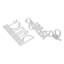 2pcs Happy Dance Day Cutting Die Stencil Scrapbook Embossing DIY Album Card