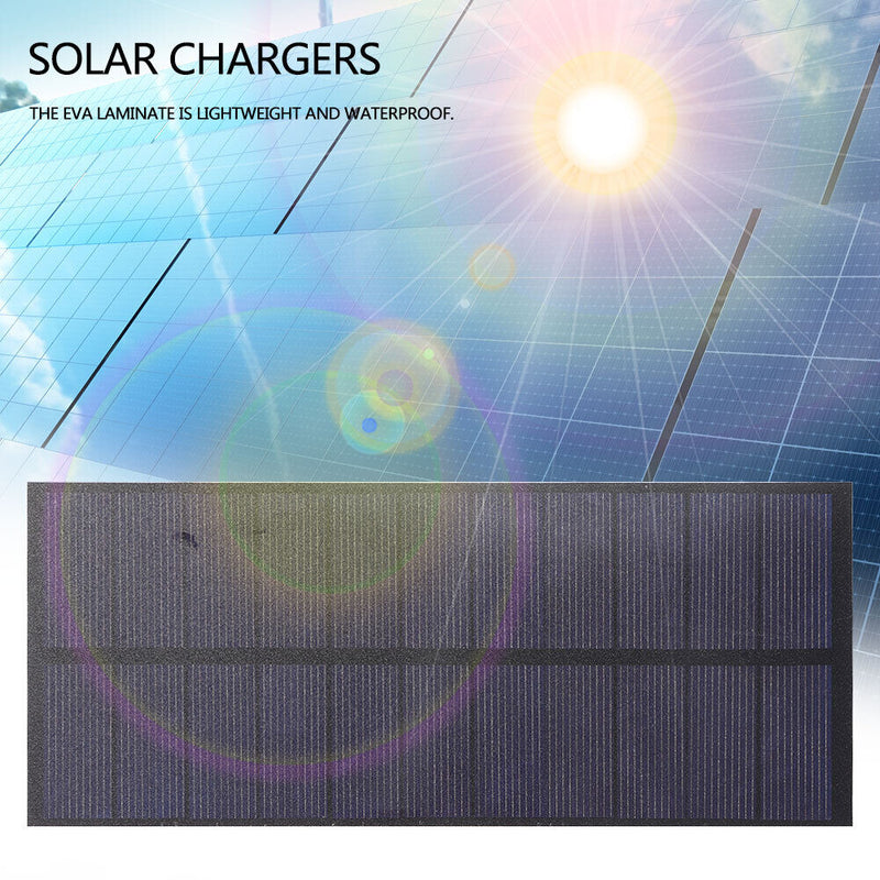 Portable 2.5W Solar Panel Charger Outdoor Mobile Phone Power Battery Charging
