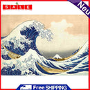 5D DIY Diamond Painting Full Round Drill Wave Ukiyoe Mosaic Rhinestone Picture