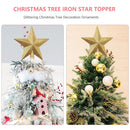 Glitter Christmas Star Tree Topper Christmas Tree Decoration Treetop for Holiday