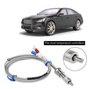 M12 K Thermocouple Thread Temperature Sensor Compression Spring Shielded Wire