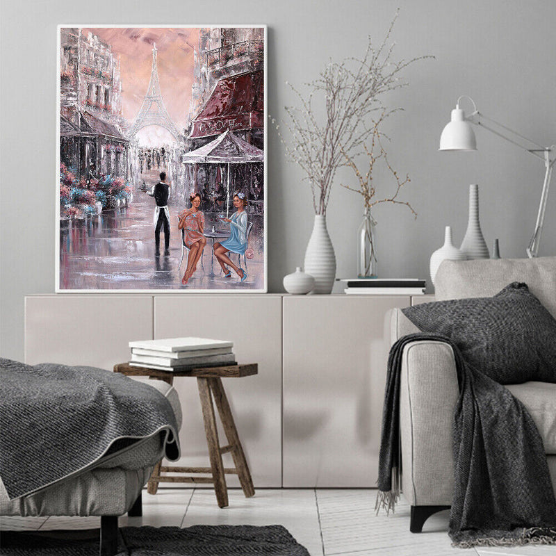 Street Girl Paint By Numbers Kit DIY Frameless Acrylic Picture On Canvas