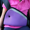 Kids Car Safe Fit Seat Belt Adjuster Baby Triangle Safety Device (Purple)