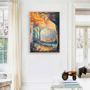 Forest Bridge Lake Oil Paint By Numbers Kits DIY Home Decoration Gift Unframed