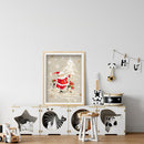 Full Cross Stitch Cotton Santa Claus 11CT Handiwork DIY Stamped Wall Craft Ki