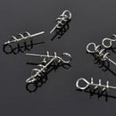 Outdoor Universal Sport Pins Stainless Steel Fishing Bait Spring Lock Needle