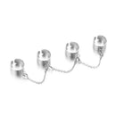 2Pcs Women Adjustable Multi-Layer Open Hip Pop Jewelry Finger Rings Punk