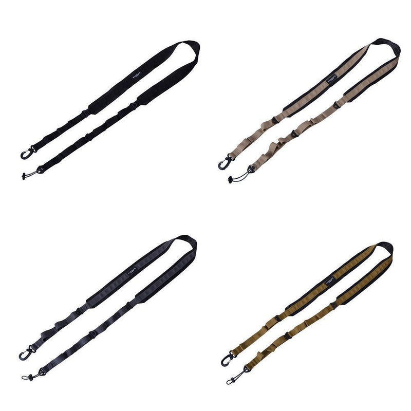 2pc Polyester Camping Shoulder Strap Multiple Metal Hanging Loop Design
