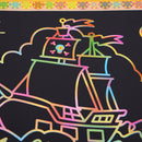 A4 DIY Scraping Drawing Card Single Side Children Painting Card Paper w/Pen