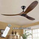 42'' with Remote Control Wood Ceiling Fan Ceiling Fan Outdoor No Light Modern