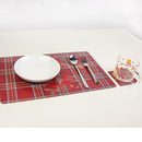 12pcs Christmas Placemat Ornament for Home Kitchen Table Desk Mat Christmas Gift