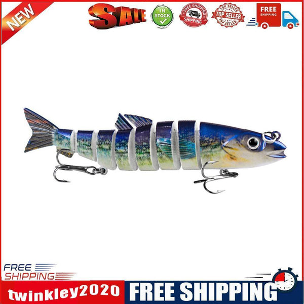 Multi Jointed 12.5cm 21.5g Lures Artificial Wobbler Fishing Hard Bait (A)