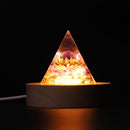 Crystal Orgonite Pyramid Healing Energy Reiki Chakra Home Office Decor (D) Newly