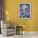 5D Diamond Painting Kit Pansy Full Round Drill DIY Mosaic Picture Home Decor