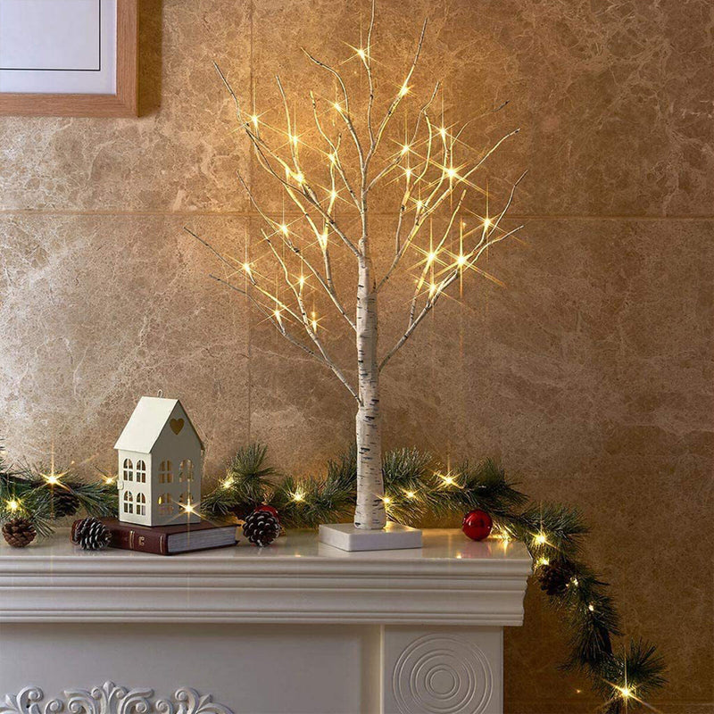 Birch Tree Lighted LED Artificial Branches Tree Decor for Home Party Festival