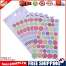 6pcs/set Colorful DIY Scrapbooking Diary Photo Album Stickers(Circle)