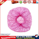 100pcs Portable Disposable Caps Women Men Bath Caps for Traveling (Pink) Newly