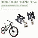 1 Pair Folding Bicycle Pedals MTB Mountain Bike Cycling Quick Release Foot Pedal