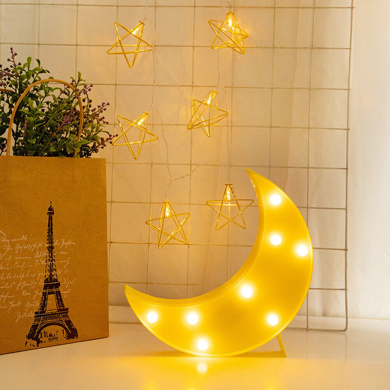 LED Moon Night Light Bedroom Sleeping Lighting Home Party Atmosphere Decor