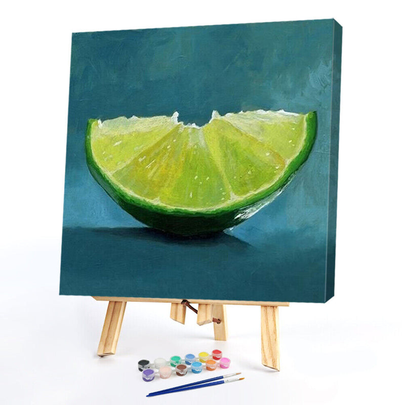 Lemon Frameless Picture Oil Paint By Numbers Hand Painted Picture for Bedroom