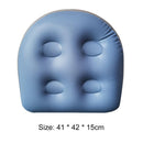 2pcsInflatable Cushion Tub Anti-Hemorrhoids Inflatable Seat Bath Pad (Blue)