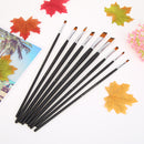 9pcs Nylon Hair Watercolor Oil Acrylic Painting Brushes Pens DIY Art Tools