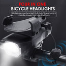 4000mAh 4"" 1 LED Bicycle Mobile Phone Holder with Headlight 120dB Bell Horn