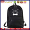 Women PU Leather Lovely Cartoon Cat Printed Backpack Shoulder Bag(Black)