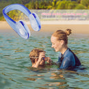 Soft Silicone Swimming Earplugs Nose Clip Diving Surfing Nose Clips (Blue) Newly