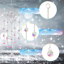 #A Diamond Windchimes Crystal Prism Colorful Wind Chime Rotating for Car Window