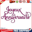 French Alphabet Cutting Die for DIY Scrapbooking Embossing Die Cuts 3pcs