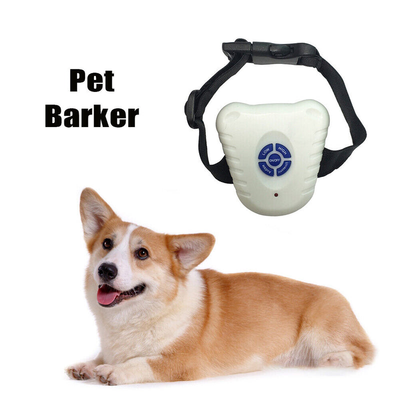 Pet Anti Barking Device Adjustable Ultrasonic Dogs Training Anti Bark Collar