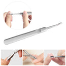 Stainless Steel Cuticle Remove Pusher Manicure Pedicure Nail Dead Skin Fork