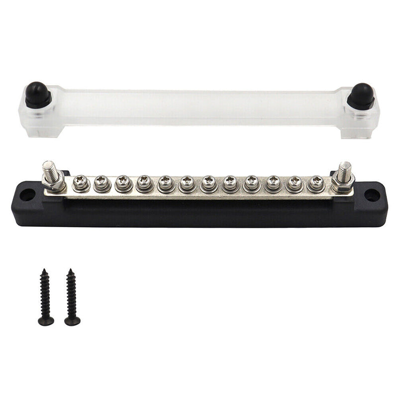 #A Universal Car Terminal Block with Transparent Cover Busbar for Car Boat Marin