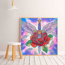 Diamond Painting Rose Partial Special Drill Picture of Rhinestone DIY Drawing