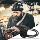 Motorcycle 3-position Switch Aluminium Alloy Fog Brake Light Switch (Black)