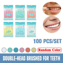 Dental Floss Stick Interdental Brush Teeth Flosser Disposable Gum Teeth Clean~