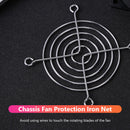 5pcs PC Case Fan Grills Computer Cooling Fan Finger Guard Protector (70mm) Newly