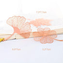 Cute Stationery Apricot Book Holder Metal Bookmark Leaf Chinese Style Tassel