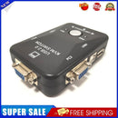 USB KVM Switch Switcher 1920x1440 250MHz VGA Switch Splitter Box 2-in-1-out