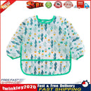 Baby Feeding Bibs Kids Waterproof Long Sleeve Coverall (0-3Years Cactus) Newly