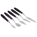 Mixed 5Pcs Stainless Steel Scraper Set Spatula Spatula for Artists Oil Painting We