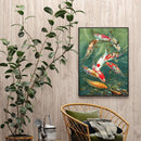 5D Kit DIY koi Round Diamond Painting Mosaic Rhinestone Picture