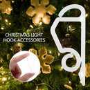 100pcs Christmas Light Clip String Light Waterproof Christmas Hook (White)