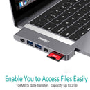 For Macbook Pro/Air Thunderbolt 3 USB C Hub Adapter 4K TV Monitor CHOETECH