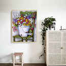 Chair Flower Oil Paint By Numbers Kits Canvas DIY Picture Hand Painted Wall A